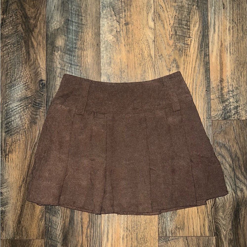 brown corduroy skirt